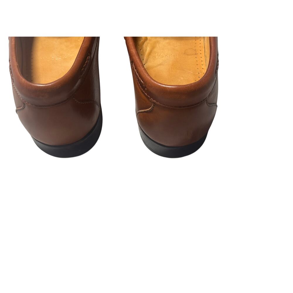 Allen Edmonds Woodstock Loafers Mens 10D Brown Leather Kiltie Tassel Detail - Picture 10 of 14